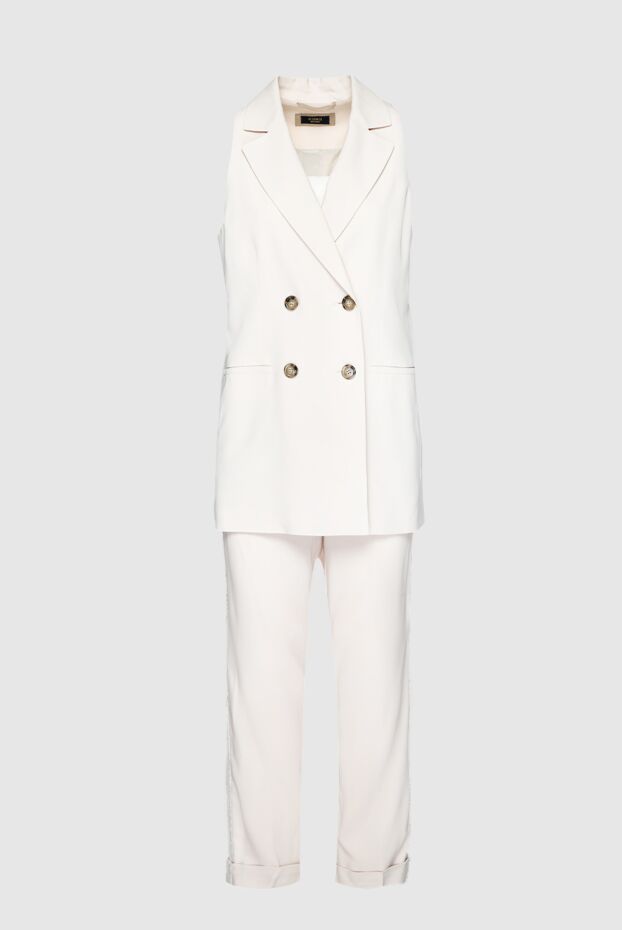 Peserico жіночі брючний костюм з віскози та еластану білий жіночий купити фото з цінами 159652 - фото 1
