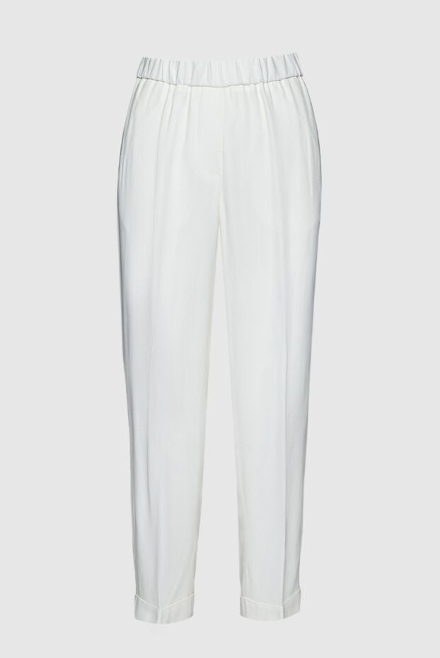 Peserico woman white acetate and viscose trousers for women buy with prices and photos 159674 - photo 1