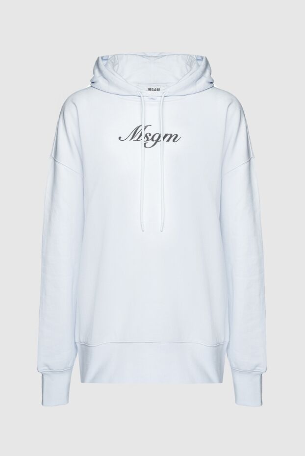 MSGM woman cotton hoodie white for women buy with prices and photos 159678 - photo 1