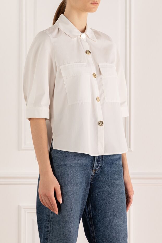 Max&Moi white cotton blouse for women 159700 - photo 3