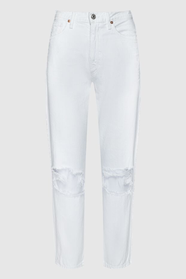 Citizens of Humanity женские джинсы из хлопка белые женские купить с ценами и фото 159736 - фото 1
