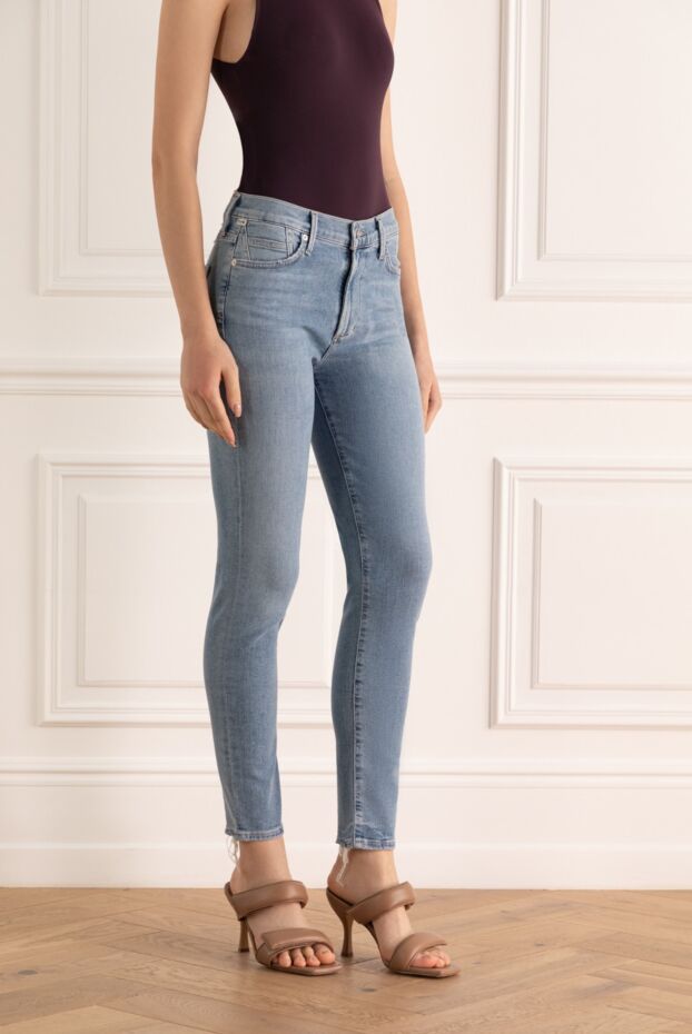Citizens of Humanity women's blue cotton jeans with mid-rise 159741 - photo 3