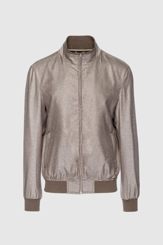 Enrico Mandelli beige silk and cashmere jacket for men 159745 - photo 1