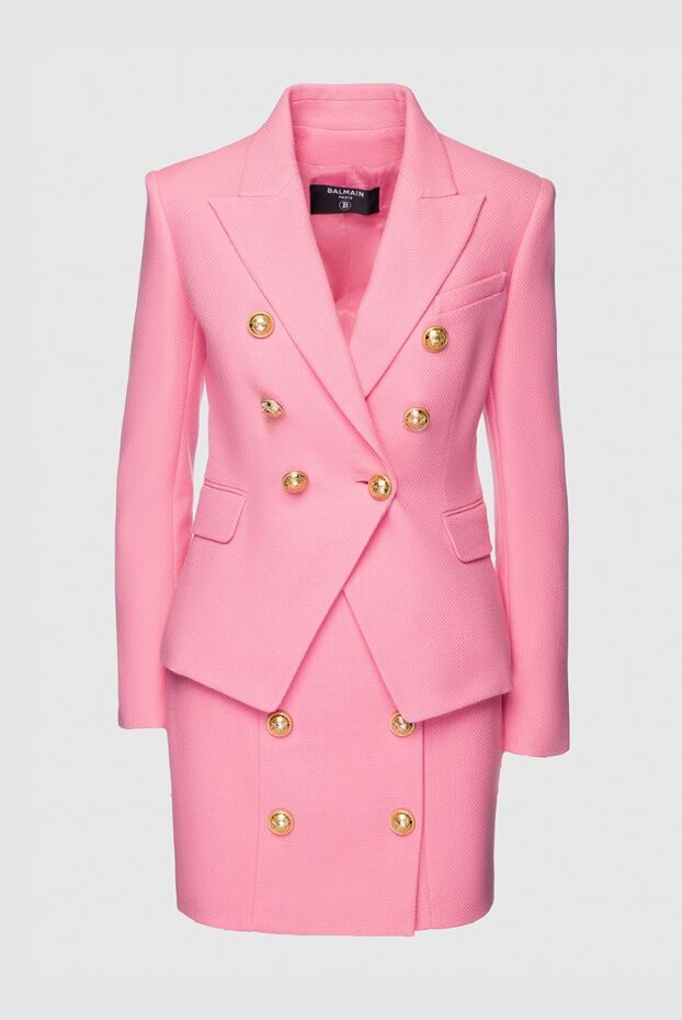 Balmain woman pink women's cotton skirt suit buy with prices and photos 159796 - photo 1