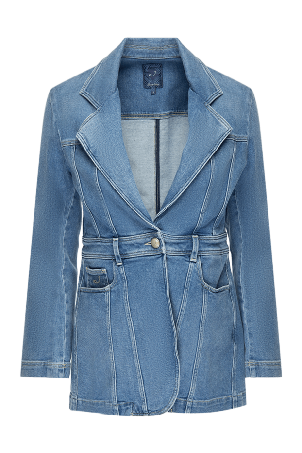 Jacob Cohen woman blue denim jacket made of cotton and elastane for women buy with prices and photos 159986 - photo 1