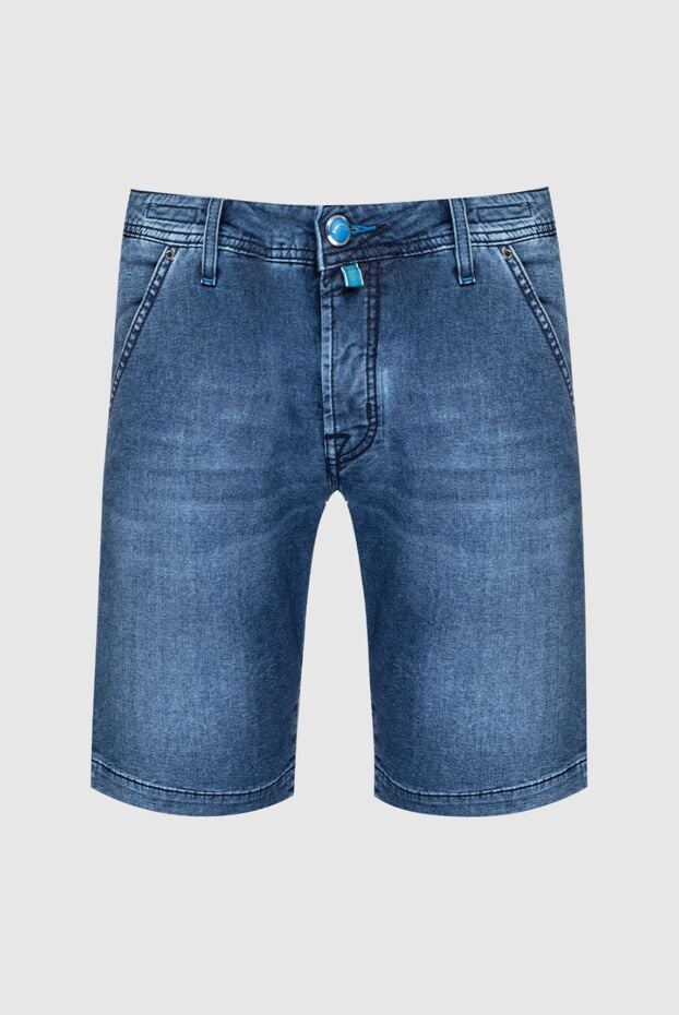 Jacob Cohen blue straight cut denim shorts with branded fittings 159989 - photo 1