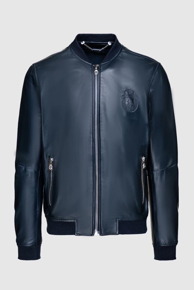 Billionaire мужские куртка кожаная синяя мужская купить с ценами и фото 159995 - фото 1