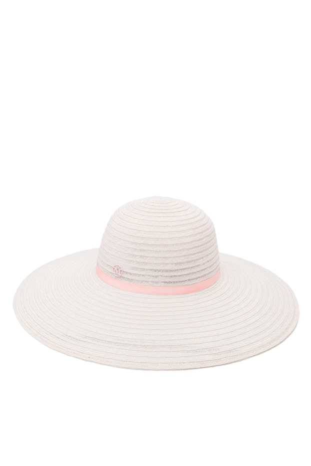 Maison Michel women's pink braided hat with large brim 160012 - photo 1