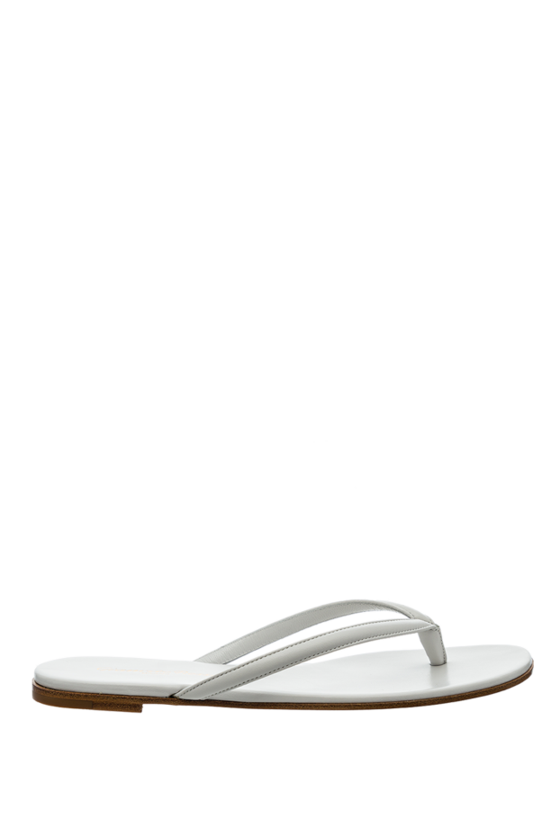 Gianvito Rossi woman white leather flip-flops for women buy with prices and photos 160020 - photo 1