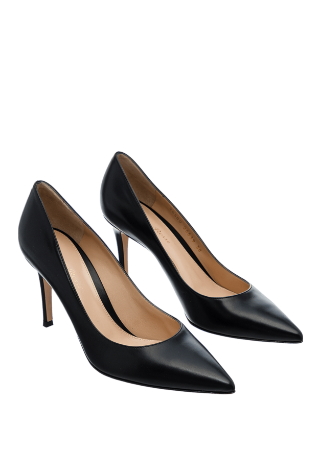 Gianvito Rossi classic women's black leather pumps 160026 - photo 3