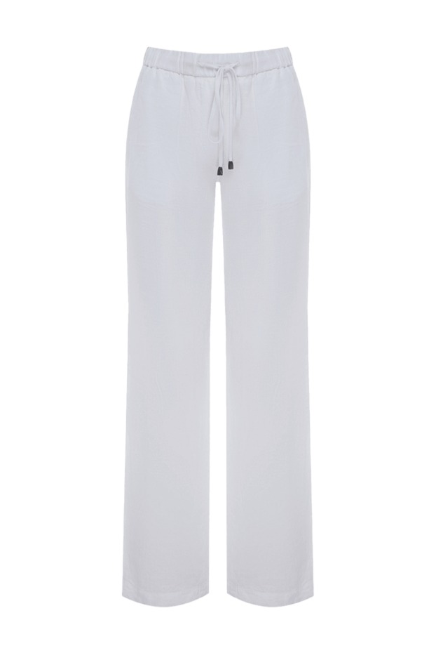Peserico woman white linen trousers for women buy with prices and photos 160036 - photo 1