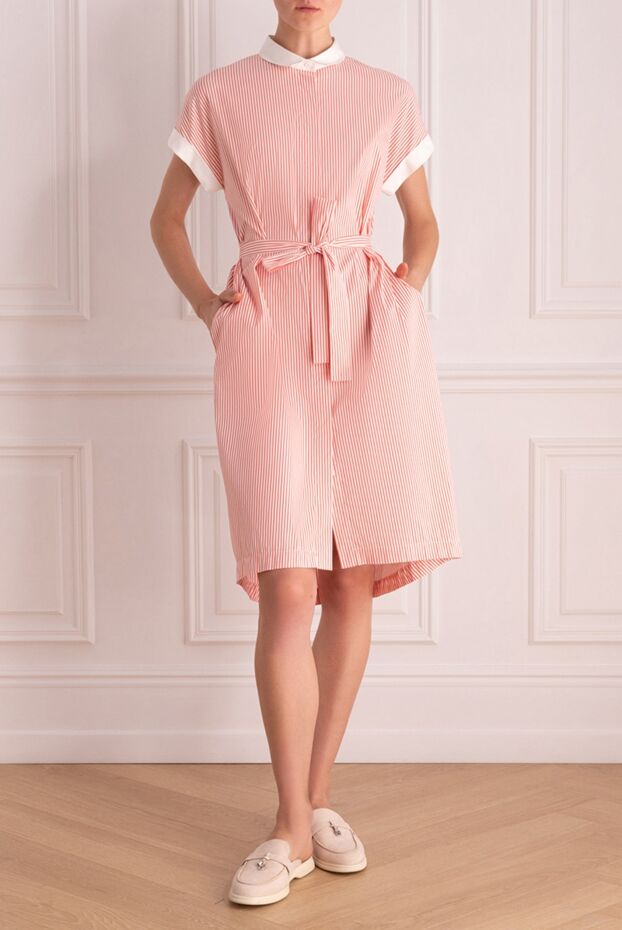 Peserico женские платье розовое женское купить с ценами и фото 160047 - фото 2