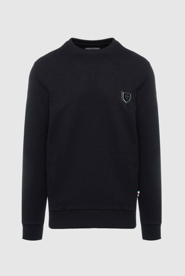 Philipp Plein classic black sweatshirt with accent patch 160067 - photo 1
