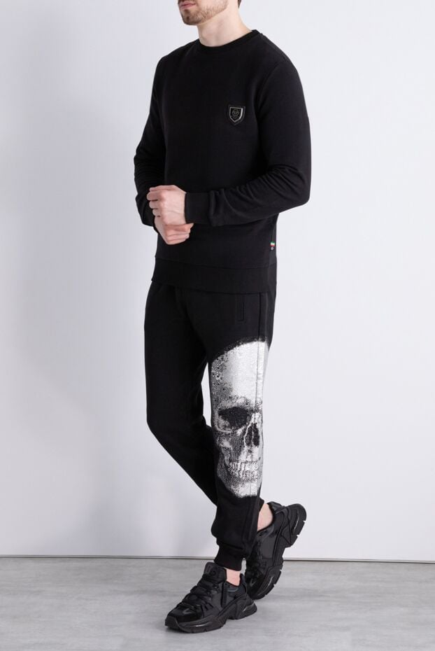 Philipp Plein classic black sweatshirt with accent patch 160067 - photo 2