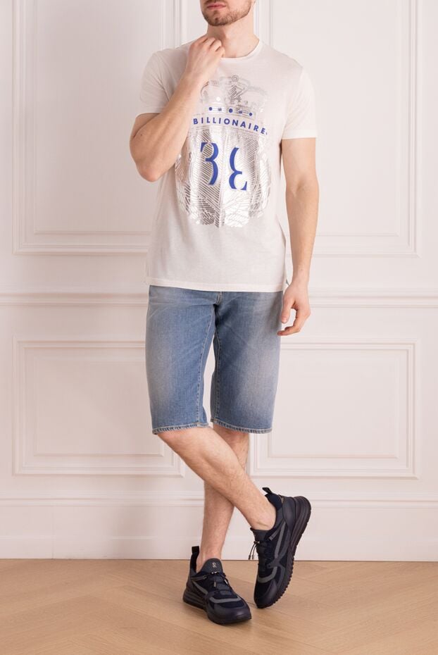 Billionaire white cotton t-shirt for men 160083 - photo 2