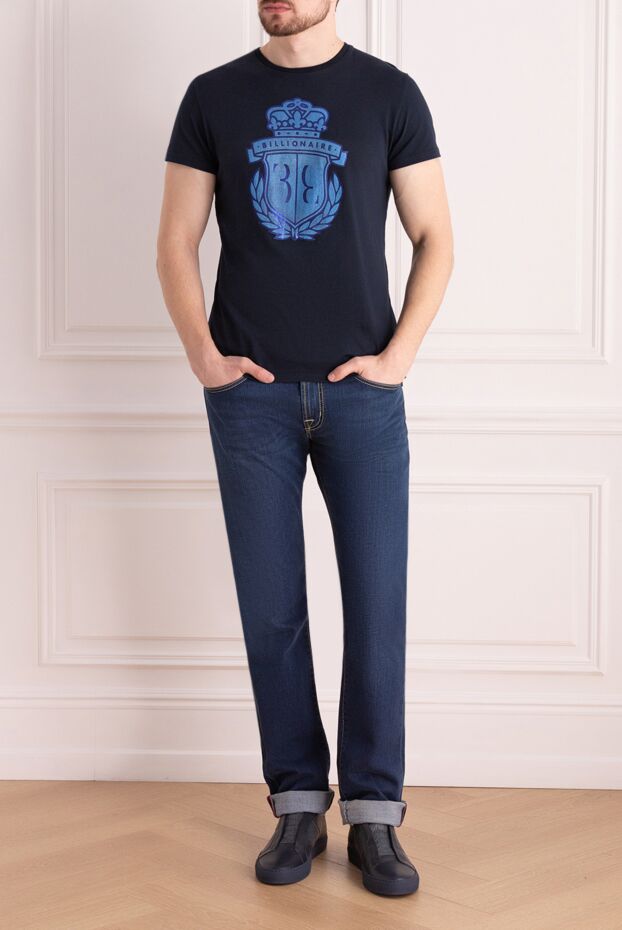 Billionaire man cotton t-shirt blue for men buy with prices and photos 160088 - photo 2
