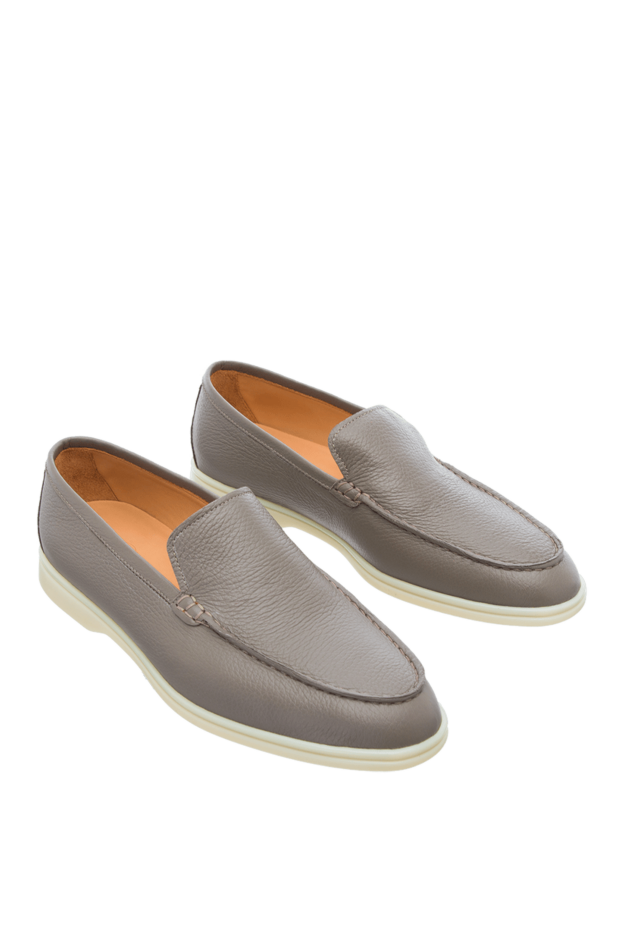 Cesare di Napoli man gray leather loafers for men buy with prices and photos 160113 - photo 2