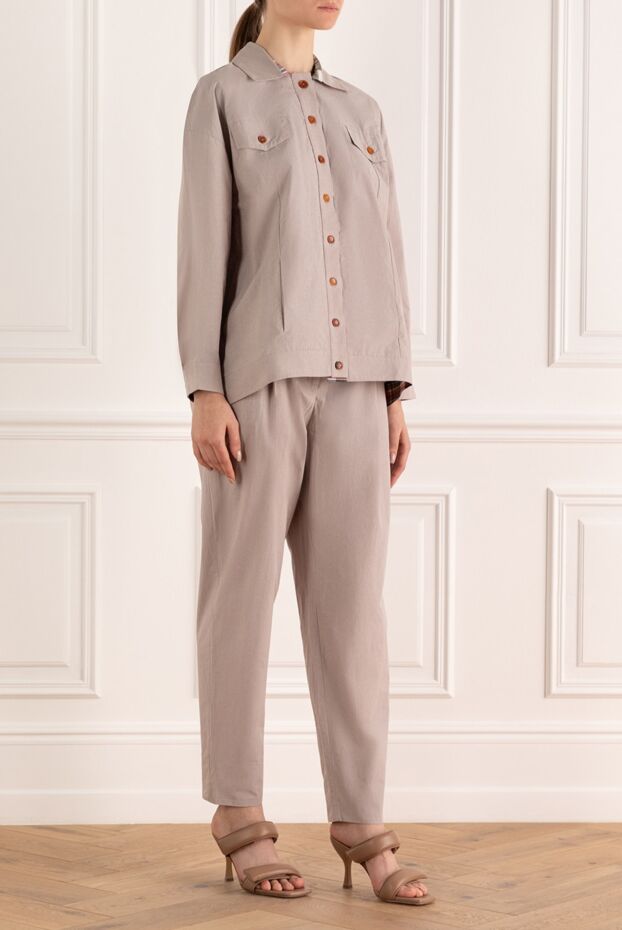 Re Vera pantsuit made of cotton gray for women 160160 - photo 3