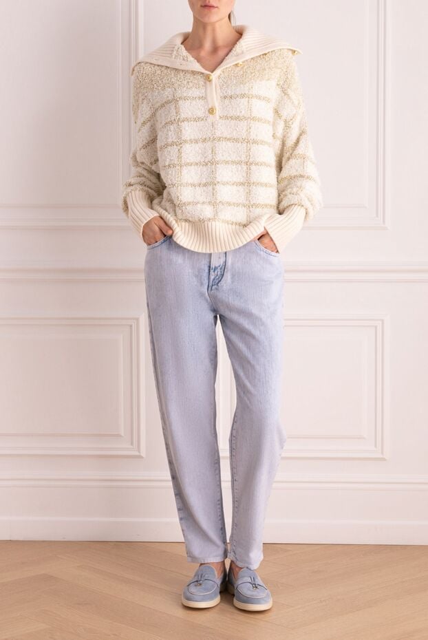 Jacob Cohen blue cotton and tencel jeans for women 160190 - photo 2