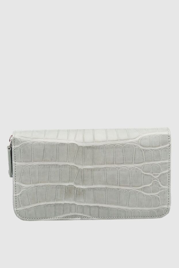 Cesare di Napoli man gray men's crocodile leather clutch buy with prices and photos 160236 - photo 1