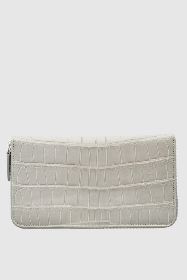 Cesare di Napoli man gray men's crocodile leather clutch buy with prices and photos 160239 - photo 1