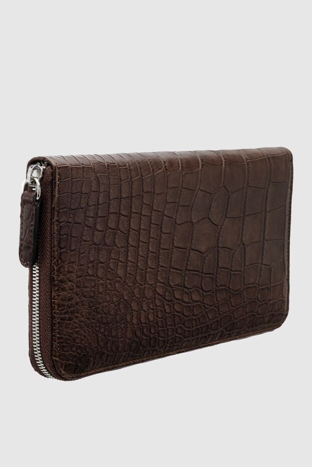 Cesare di Napoli man men's clutch bag made of brown crocodile leather buy with prices and photos 160244 - photo 2