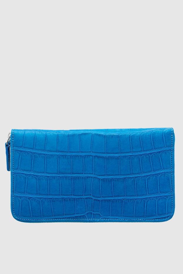 Cesare di Napoli man blue men's crocodile leather clutch buy with prices and photos 160245 - photo 1