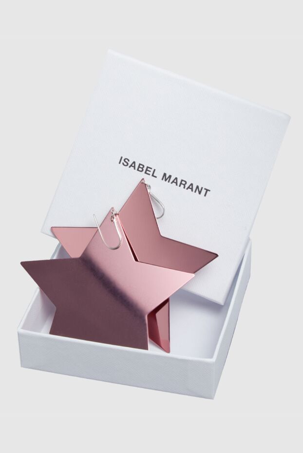 Isabel Marant large pink earrings for women in the shape of a star 160349 - photo 3
