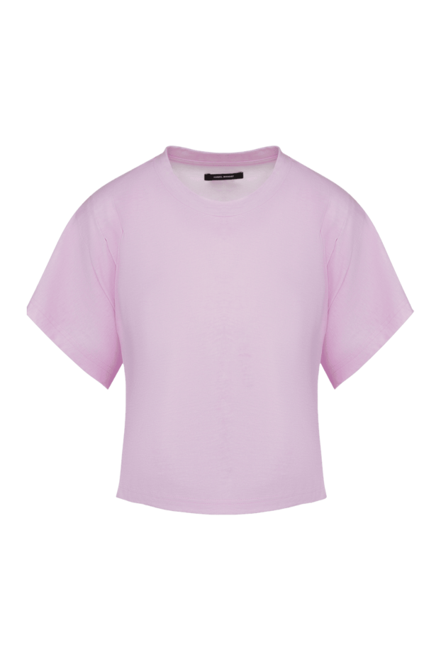 Isabel Marant women's cotton pink cropped t-shirt 160379 - photo 1