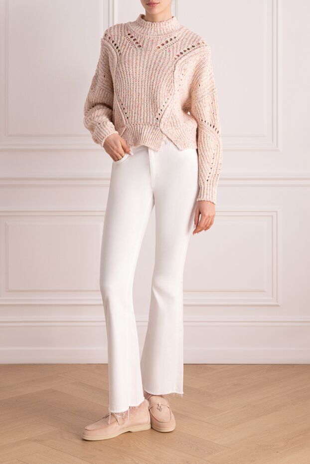 Isabel Marant pink womens jumper with openwork knitting 160383 - photo 2