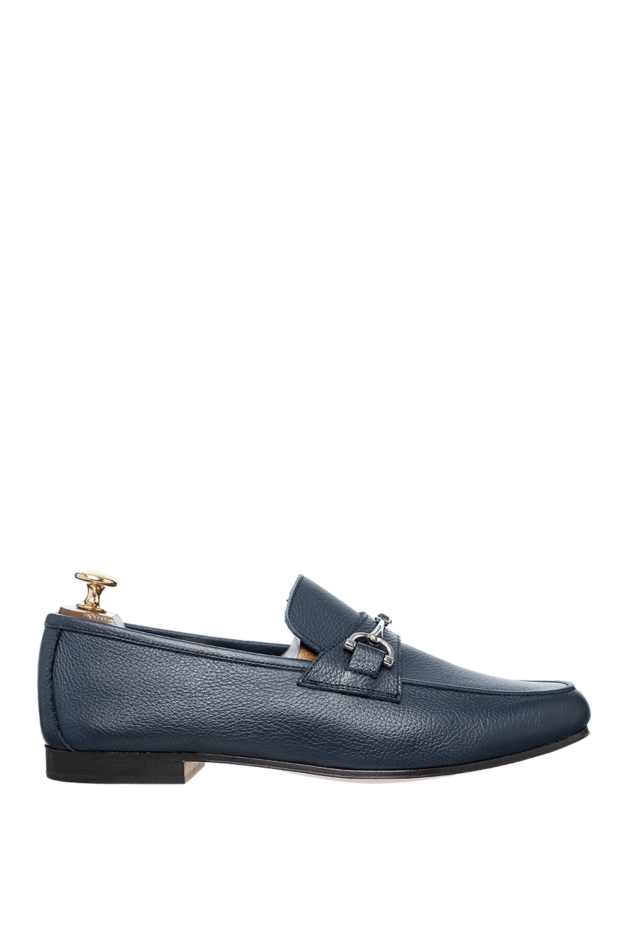 Andrea Ventura man blue leather loafers for men buy with prices and photos 160393 - photo 1