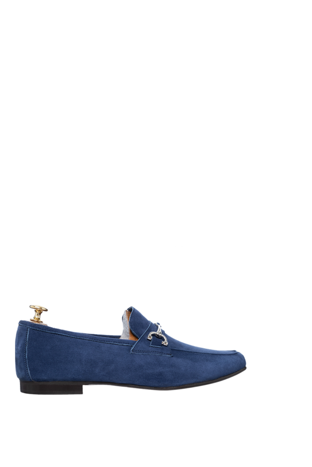 Andrea Ventura man blue suede loafers for men buy with prices and photos 160398 - photo 1