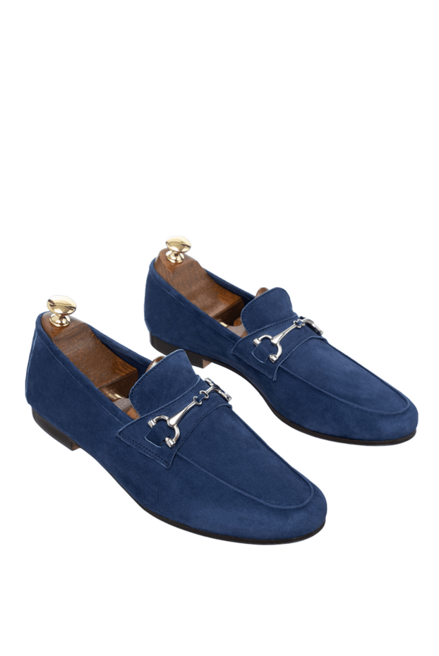 Andrea Ventura rich blue suede bit loafers for men 160398 - photo 3
