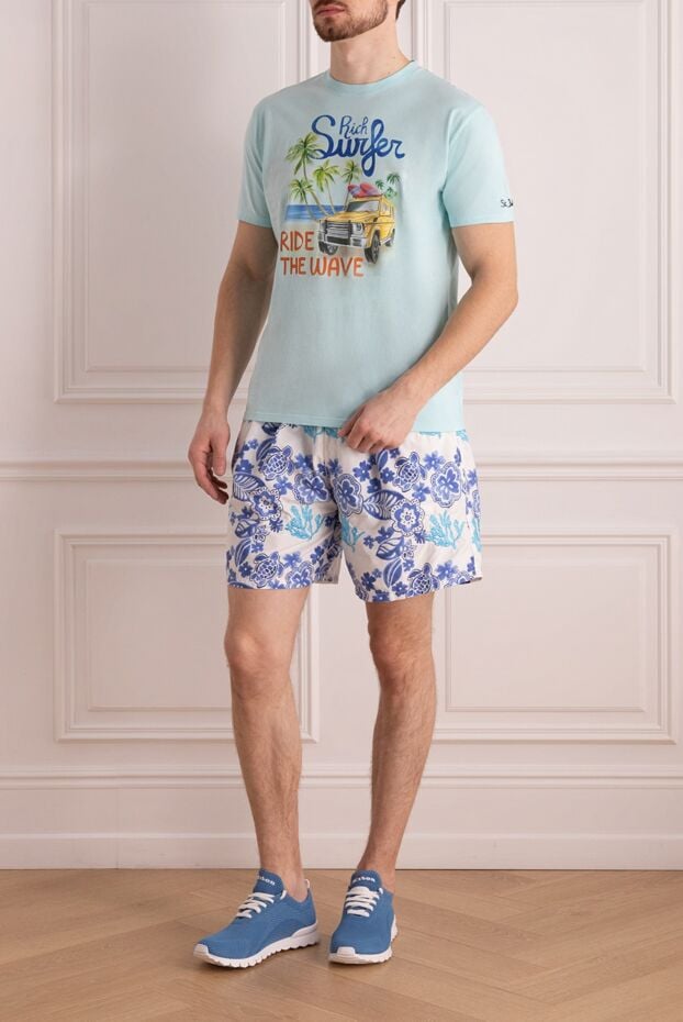 MC2 Saint Barth blue cotton t-shirt for men 160430 - photo 2