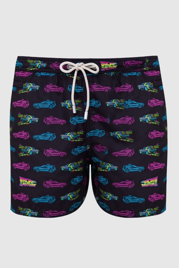 MC2 Saint Barth men's swim shorts black with neon car print 160464 - photo 1