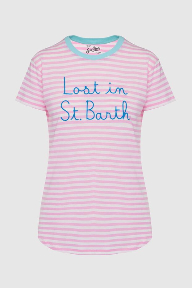 MC2 Saint Barth woman pink cotton t-shirt for women buy with prices and photos 160471 - photo 1