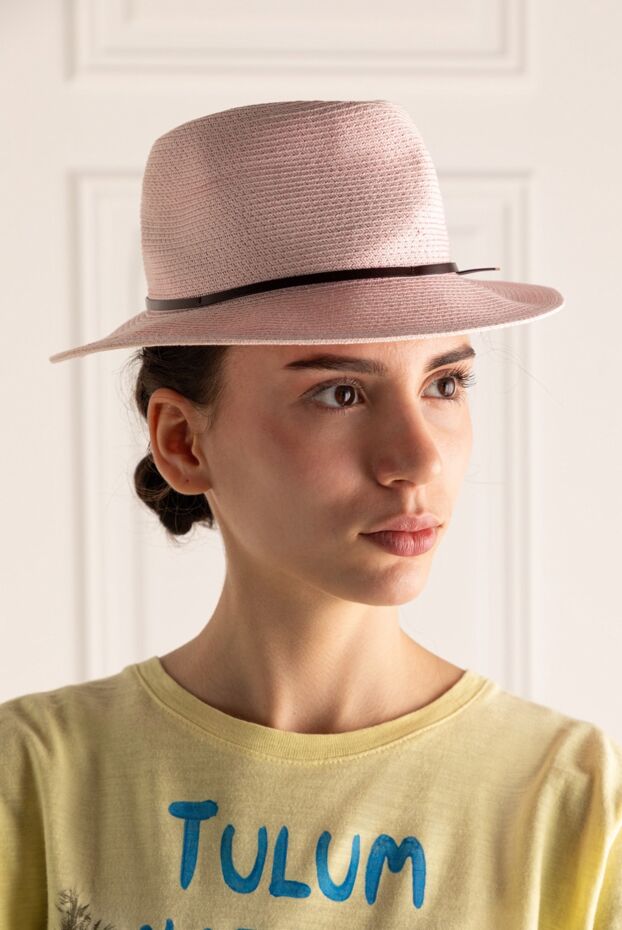 MC2 Saint Barth woman women's pink cotton and polyester hat buy with prices and photos 160491 - photo 2