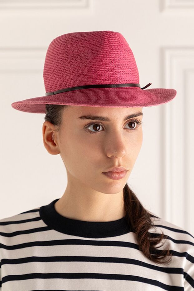 MC2 Saint Barth woman women's pink cotton and polyester hat buy with prices and photos 160492 - photo 2