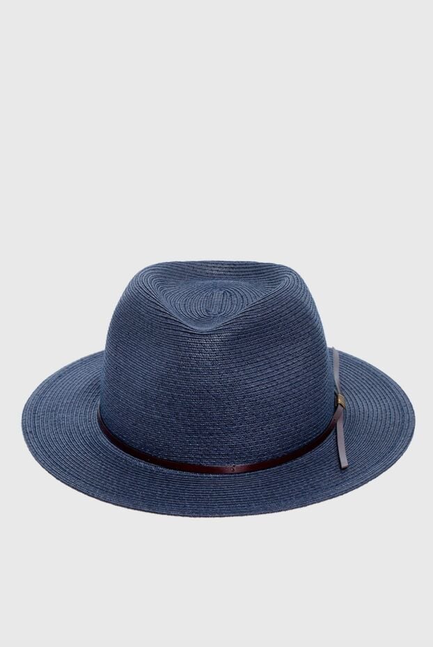 Blue cotton and polyester hat for men - photo 1