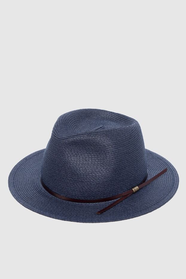 Blue cotton and polyester hat for men - photo 2