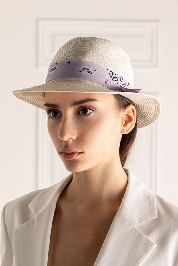 MC2 Saint Barth woman white cotton and polyester hat for women buy with prices and photos 160495 - photo 2