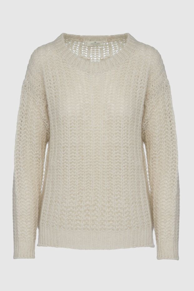 Panicale white womens jumper with an airy knit 160547 - photo 1