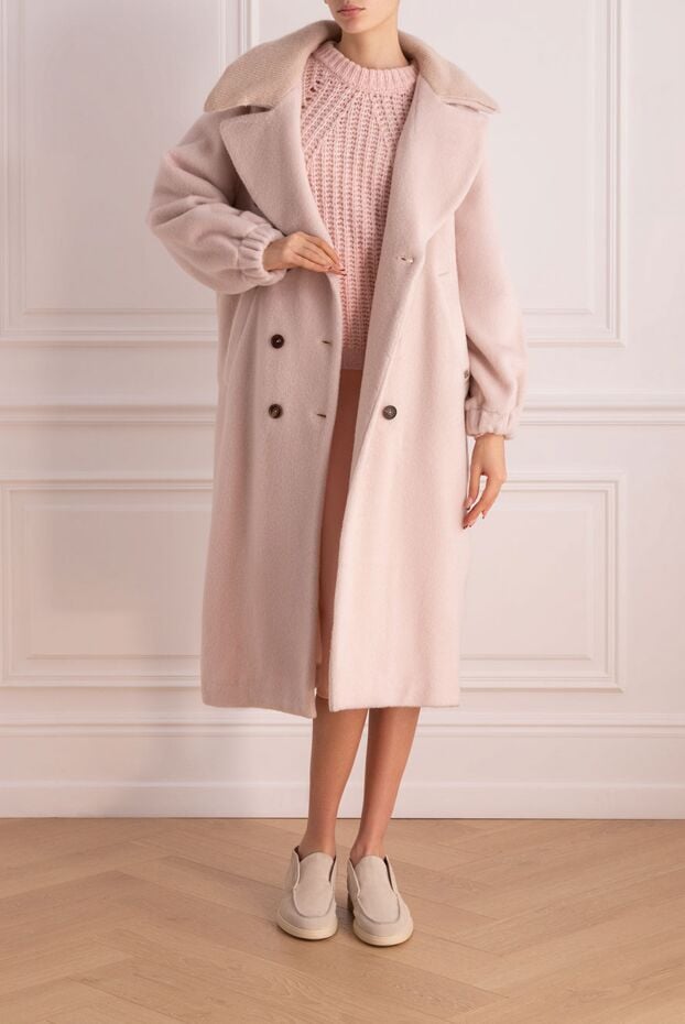 Loose-fitting coat with voluminous sleeves and buttons - photo 2