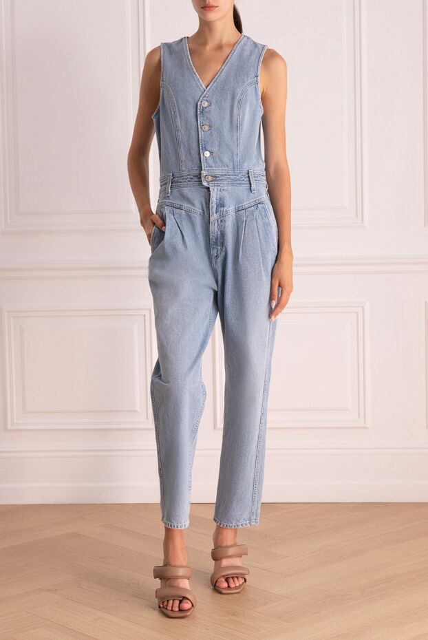 Citizens of Humanity woman women's blue cotton overalls buy with prices and photos 160668 - photo 2