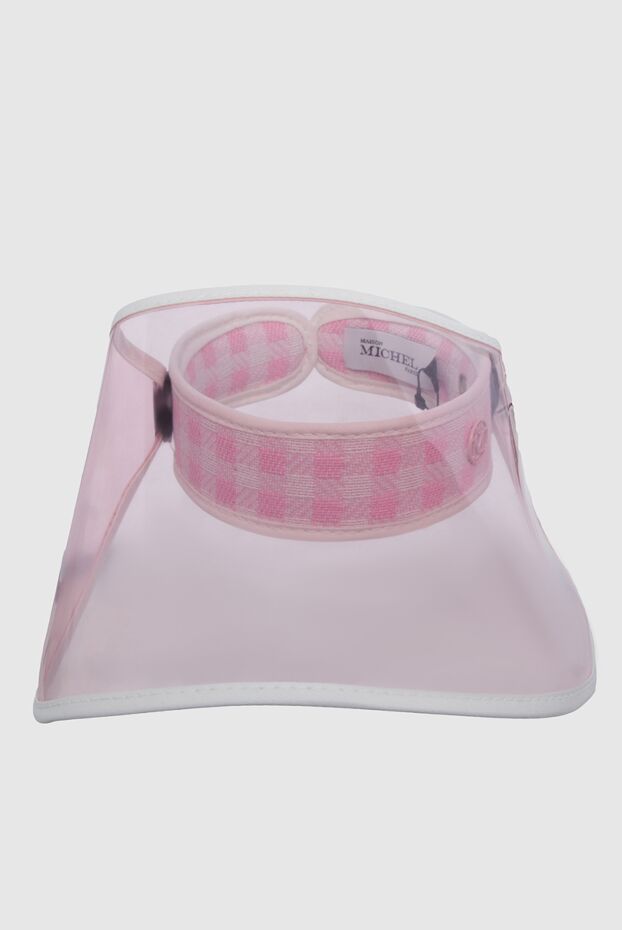 Maison Michel women's pink visor cap 160674 - photo 3