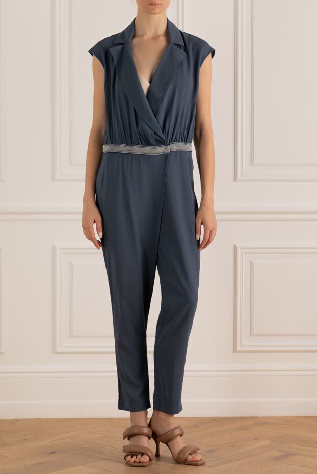 Lorena Antoniazzi woman jumpsuit made of viscose and elastane blue for women buy with prices and photos 160705 - photo 2