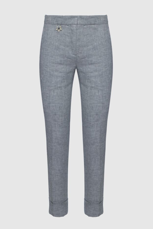 Lorena Antoniazzi woman gray cotton and linen trousers for women buy with prices and photos 160707 - photo 1