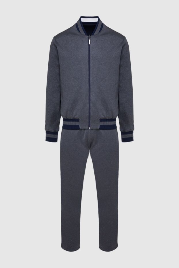 Zilli man men's sports suit made of cotton, polyamide and silk, gray buy with prices and photos 160738 - photo 1