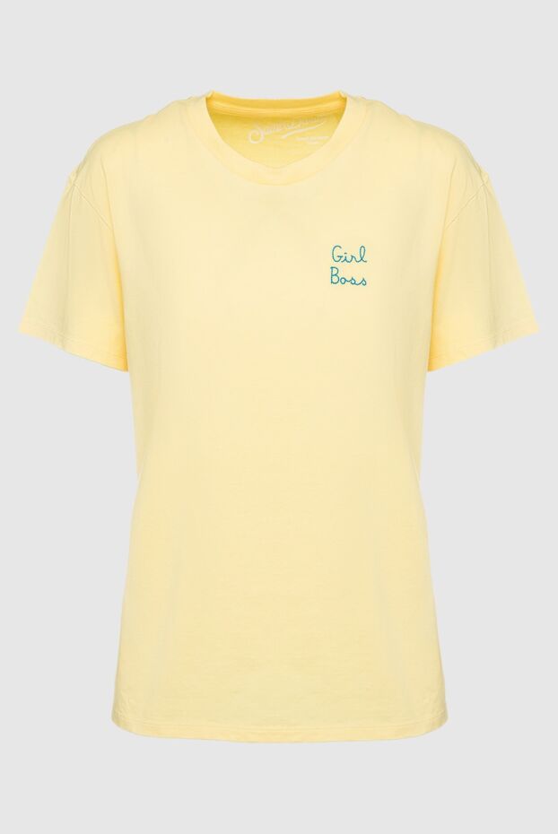 MC2 Saint Barth woman yellow cotton t-shirt for women buy with prices and photos 160890 - photo 1