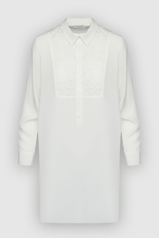 Gran Sasso женские блуза из шелка белая женская купить с ценами и фото 160943 - фото 1
